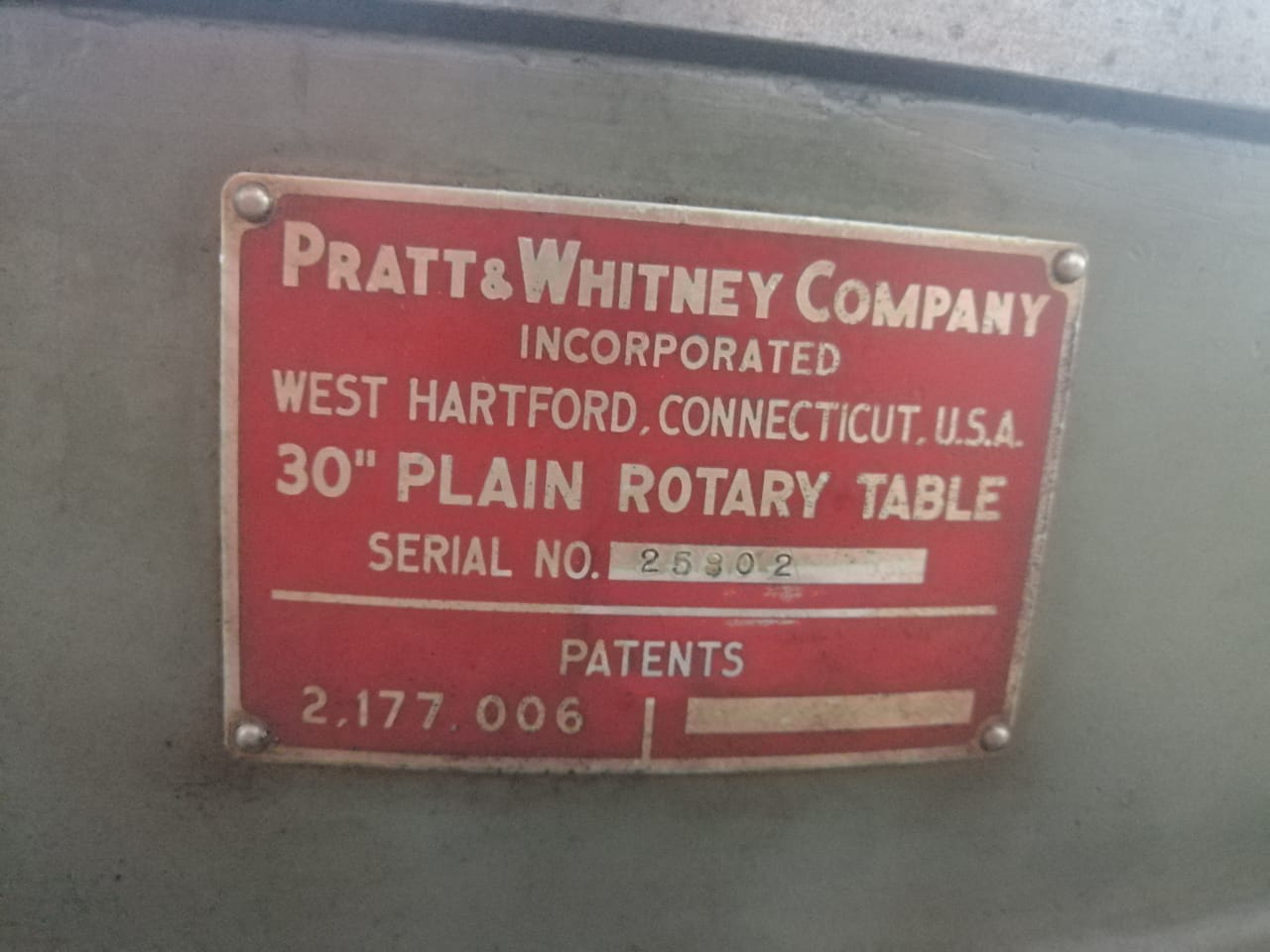 BG0211-mesa_giratoria_pratt_&_whitney_company_30_pulgadas_serie_no_25902